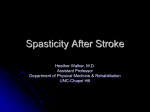 Spasticity After Stroke - UNC School of Medicine - UNC