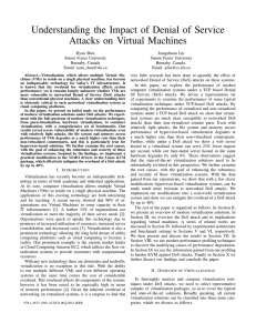 Understanding the Impact of Denial of Service Attacks on Virtual