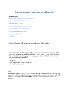 Does phentermine cause muscle and joint pain