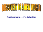 First Americans-----Pre