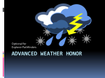 Advanced weather Honor Power Point