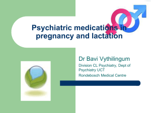Psychiatric medications in pregnancy and