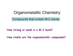 Lecture6-Organometallic Chemistry