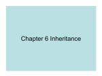 Chapter 6 Inheritance and Abstract Classes
