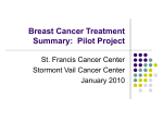 Breast Cancer Treatment Summary: Pilot Project