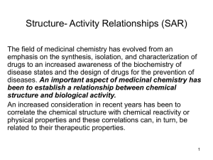 Structure- Activity Relationships (SAR)