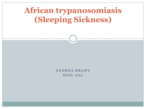 African trypanosomiasis (Sleeping Sickness) - UNC