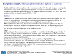 Sample Exercise 24.1 Identifying the Coordination Sphere of a