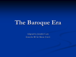 Baroque Era - Cabarrus County Schools