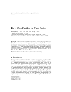 Early Classification on Time Series