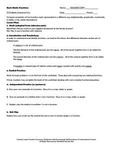 Basic Math: Functions Name: ____TEACHER COPY CCSS.Math