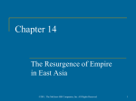 15. The Resurgence of Empire in East Asia