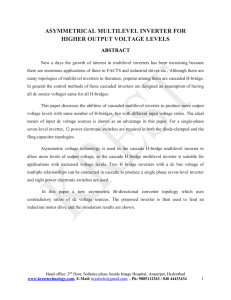 asymmetrical multilevel inverter for higher output