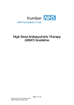 High Dose Antipsychotic Therapy (HDAT) Guideline
