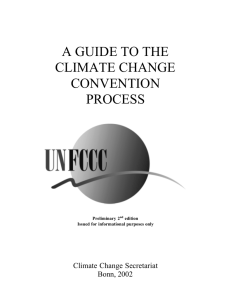 a guide to the climate change convention process