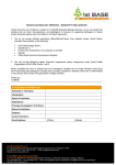 BioSafety Declaration Form - First BASE Laboratories Sdn Bhd