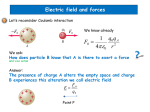Electric field and forces