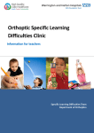 Orthoptic Specific Learning Difficulties Clinic