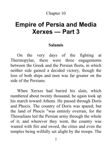 Empire of Persia and Media Xerxes — Part 3 Salamis