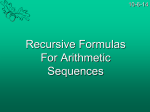 recursive sequences ppt