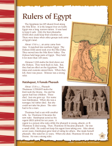 Rulers of Egypt