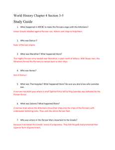 World History Chapter 4 Section 3-5 Study Guide What happened in