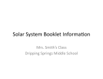 Solar System booklet info