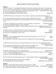 Novice Questions (replacements)