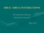 Drugs Interactions May 2010