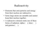 Radioactivity - Miami Beach Senior High School