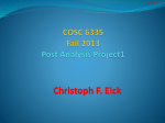 Post Analysis Project1