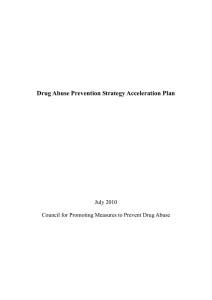 Drug Abuse Prevention Strategy Acceleration Plan (PDF:54KB)