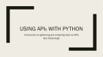 Introduction to APIs with Python