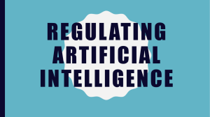 Regulating Artificial Intelligence