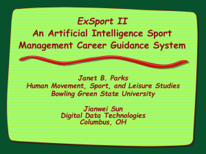 ExSport II: An Interactive Sport Management Career Interest System