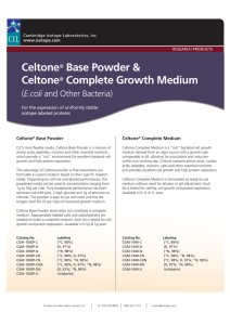 to Celtone/Spectra 9 information