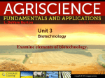 Unit 3 Biotechnology