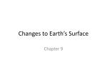 Changes to Earth`s Surface