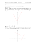 Solutions to Graded Problems Math 200 Homework 1 September 10