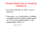 transformation of random variables
