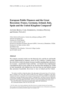 European Public Finances and the Great Recession: France