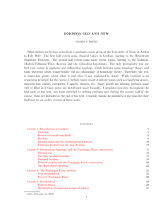 BORDISM: OLD AND NEW What follows are lecture notes from a