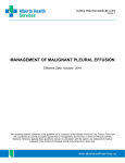 management of malignant pleural effusion