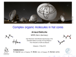 Complex organic molecules in hot cores (Arnaud Belloche