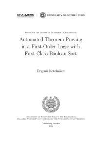 Automated Theorem Proving in a First