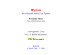 an enhanced interactive Python - IPython