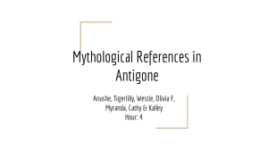 Mythological References in Antigone