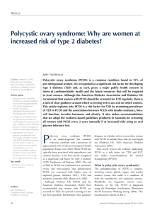 Polycystic ovary syndrome: Why are women at increased risk of type