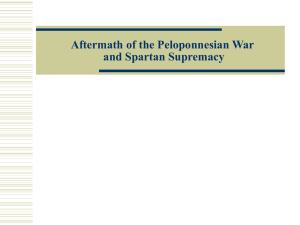 Aftermath of the Peloponnesian War and Spartan Supremacy