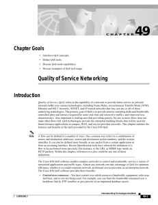 Quality of Service Networking